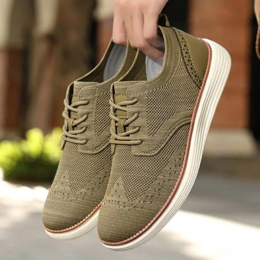 Men’s Knit Sneakers Lightweight Dress-Inspired Design 1