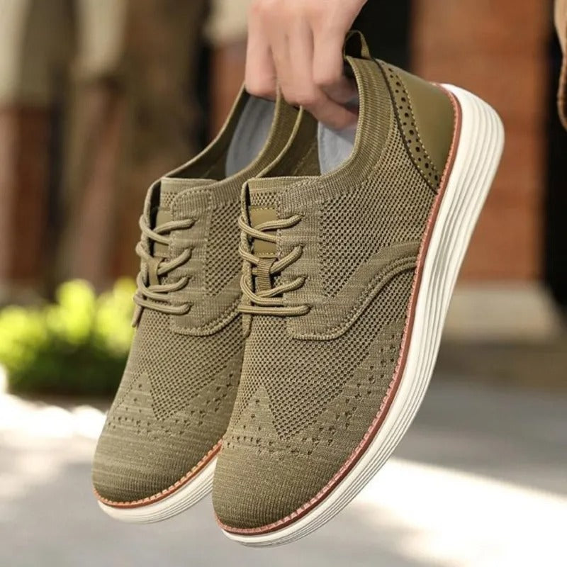 Men’s Knit Sneakers Lightweight Dress-Inspired Design 1