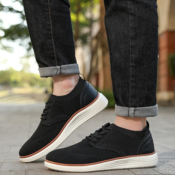 Men’s Knit Sneakers Lightweight Dress-Inspired Design 4