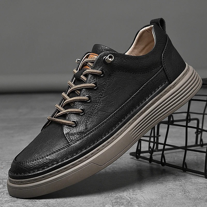 Men's Leather Sneakers Classic Durable Design for Everyday Wear 2