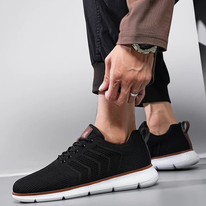 Men's Lightweight Sneakers Breathable Knit Upper Design 4