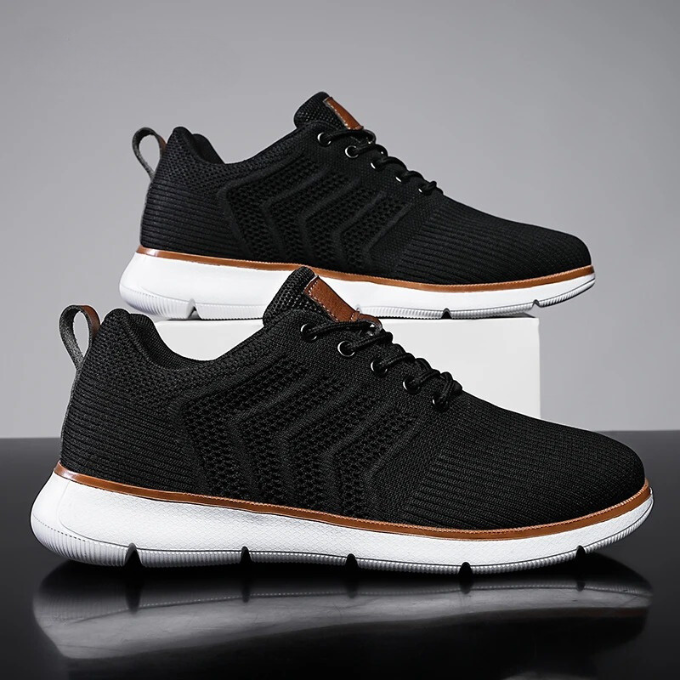 Men's Lightweight Sneakers Breathable Knit Upper Design 5