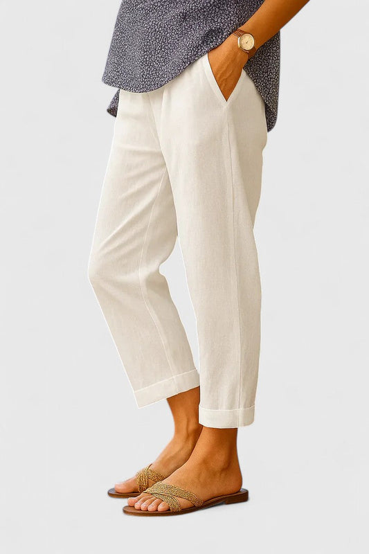 Women’s Lightweight Straight-Leg Pants Comfortable Fit for Warm Weather 0