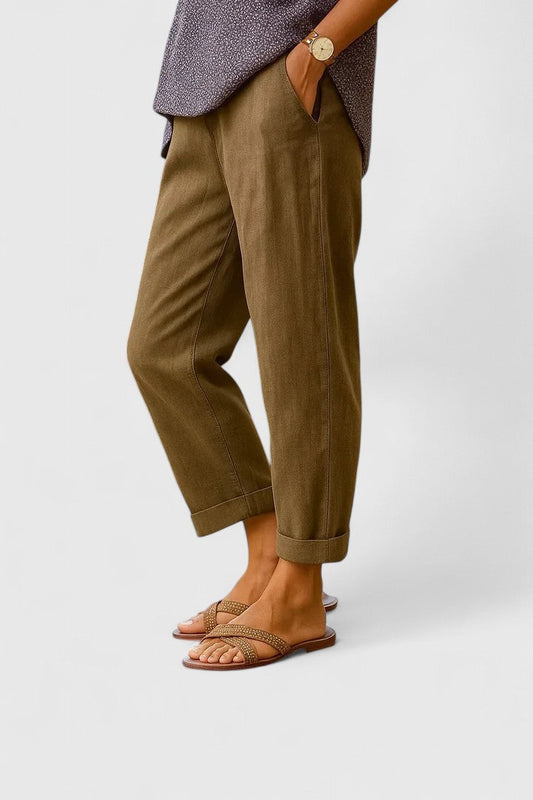 Women’s Lightweight Straight-Leg Pants Comfortable Fit for Warm Weather 1