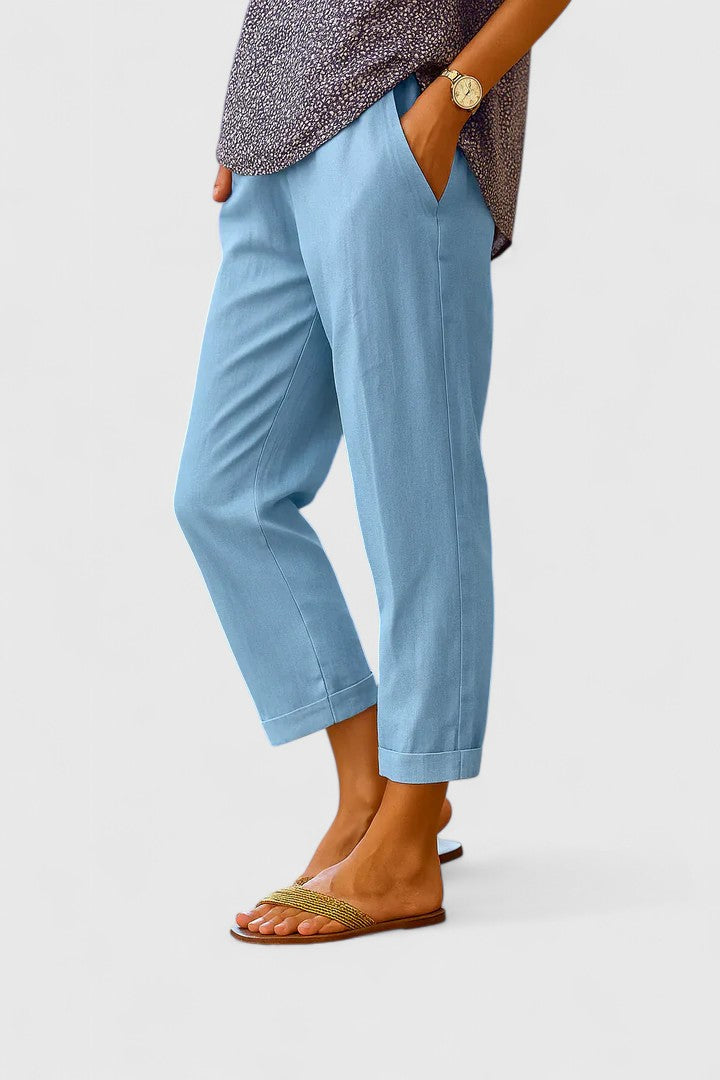 Women’s Lightweight Straight-Leg Pants Comfortable Fit for Warm Weather 4