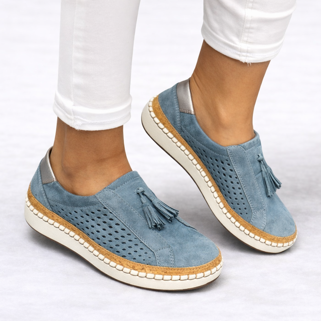 Women’s Slip-On Shoes Lightweight Supportive Design with Tassel Detail 2