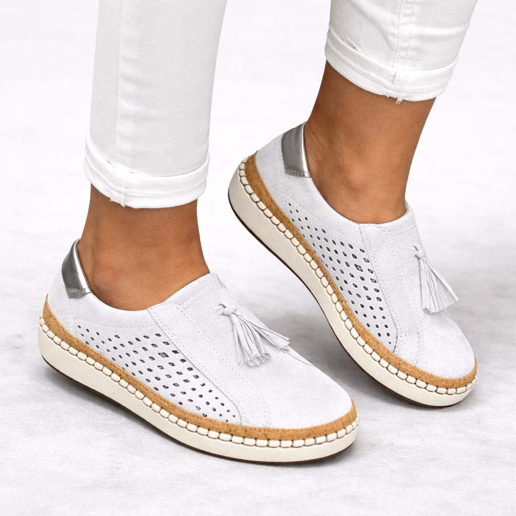 Women’s Slip-On Shoes Lightweight Supportive Design with Tassel Detail 4